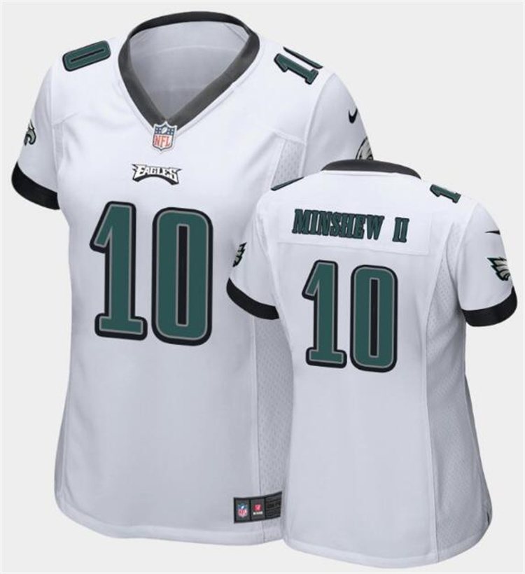Women's Philadelphia Eagles #10 Gardner Minshew II White Vapor Untouchable Limited Stitched Football Jersey(Run Small) Women's Philadelphia Eagles #10 Gardner Minshew II White Vapor Untouchable Limited Stitched Football Jersey(Run Small)